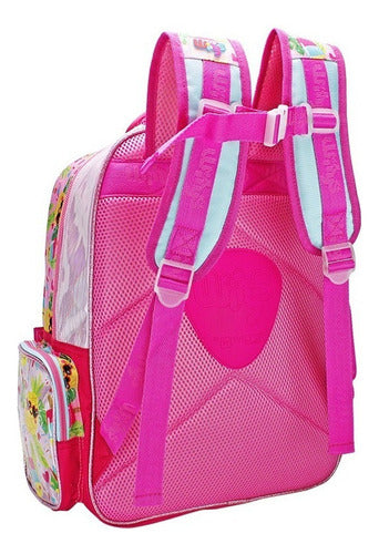 Mochila Lonchera Lapicera Piña Lentejuela Reversible Wilys Rosa
