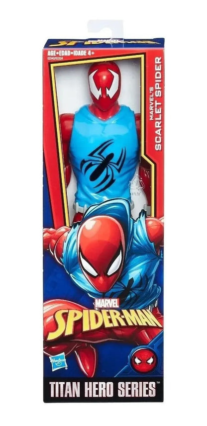Hasbro Marvel Figura de Acción Scarlet Spiderman Titan Hero +4