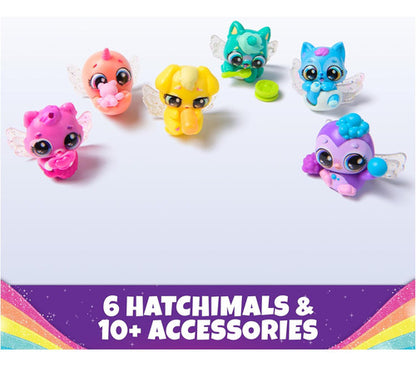 Hatchimals Alive Rainbow Splash Set 6 Huevos Spin Master