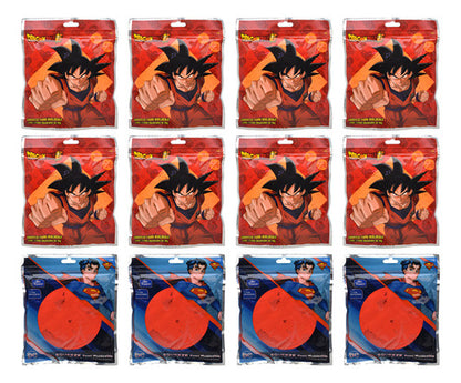 Goku Y Superman Foami Moldeable Pack 12 Pzas Bestway Rojo Y Naranja