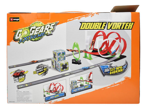 Go Gears Extreme Pista Double Vortex Bburago Da Rojo