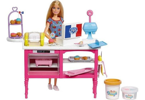 Barbie Cafeteria 18 Accesorios Muñeca 29 Cm Mattel