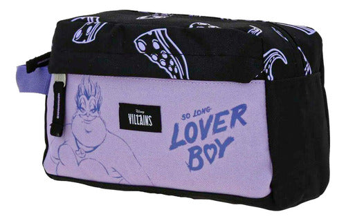 Mochila Y Lapicera Disney Villains Ursula Primaria Chenson Negro/lila Ursula