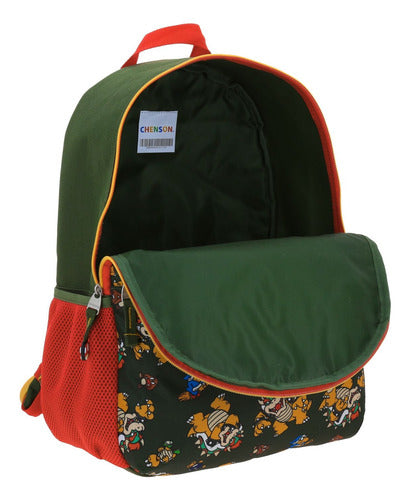 Mochila Y Lonchera Super Mario Bros Primaria Mb66499 Chenson Verde Estampado