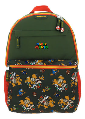 Mochila Escolar Grande Chenson Mario Bros Bowser Werbi Mb66499-g