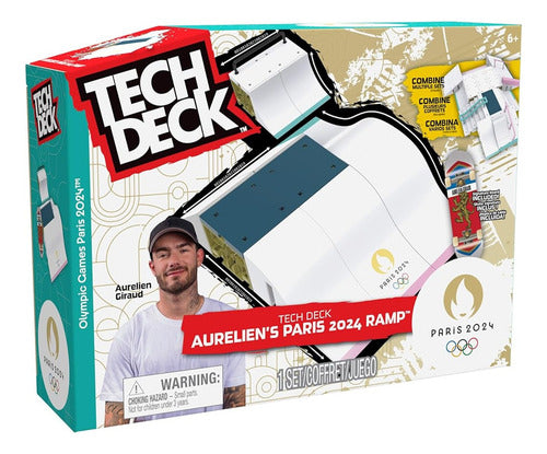 Tech Deck Paris 2024 Pack 2 Rampas Deck Legends Spin Master Multicolor Crema