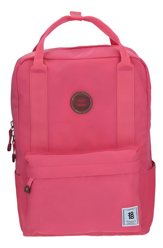 Mochila Juvenil Porta Laptop Porta Tablet 1818 Chenson Color Coral