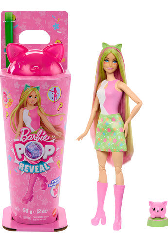 Barbie Pop Reveal Gato Color Change 8 Sorpresas Mattel