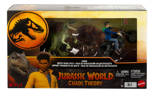 Jurassic World Contenido Animado Paquete Kenji Y Moto