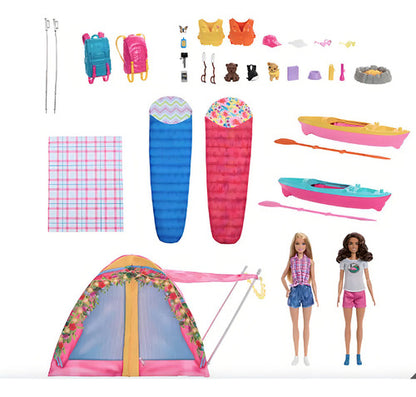 Barbie Dia De Campamento 2 Muñecas Y Accesorios (hrg77)