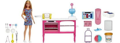 Barbie Cafeteria 18 Accesorios Muñeca 29 Cm Mattel