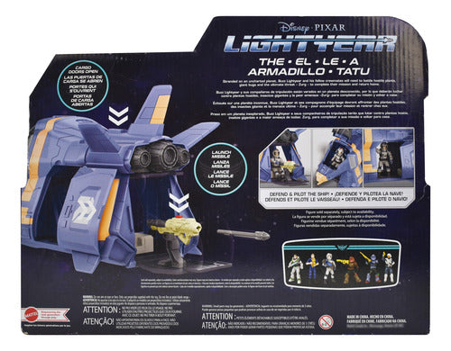 Disney Lightyear El Armadillo Lanza Misiles 31cm Mattel Cd Azul