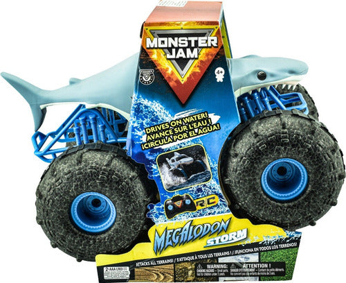 Monster Jam Megalodon Storm 360° Radio Control Spin Master Azul Megalodon Storm