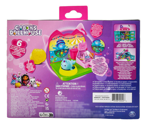 Gabbys Dollhouse Set Sala De Feria De Kitty Spin Master Da Rosa