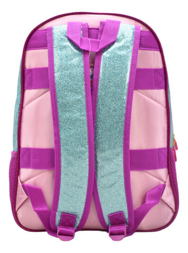 Mochila Bellies Bellie Beth Kit 4pz Brillos Primaria Famosa Rosa Estampado/brillos