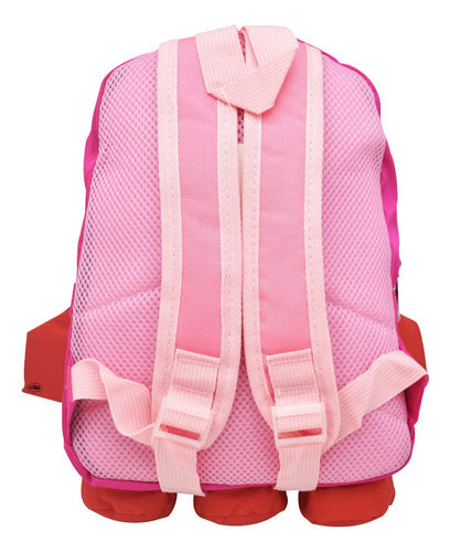 Mochila Maternal Cohete Espacial Lluvia 3D Rosa/Rojo 5L Poliéster