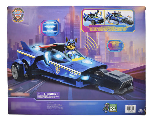 Paw Patrol The Mighty Movie Luz Y Sonido 40cm Spin Master Da Azul