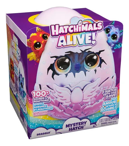 Hatchimals Alive Huevo Draggle, Juguete Ninas Interactivo