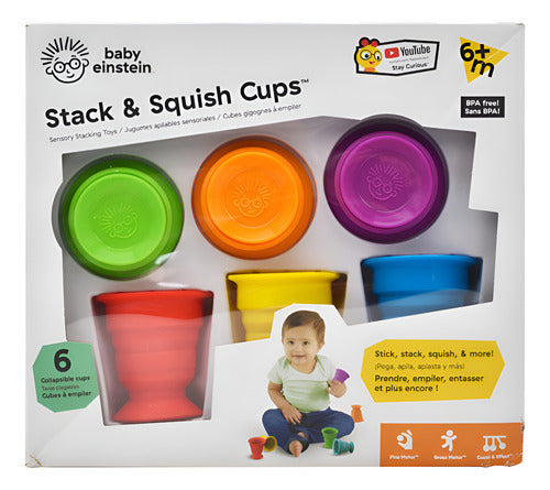 Aplastar Tazas Juguete Apilable Sensorial Baby Einstein Cd Multicolor