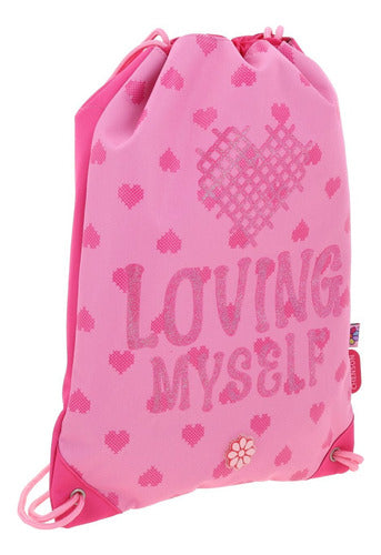 Mochila Ruedas Morral Lonchera Lapicera Happy Girl Primaria Rosa Estampado, Relieve
