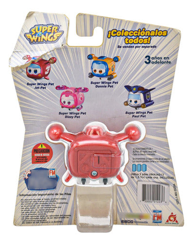 Super Wings Pet Jet Pet Figura 4cm Con Luces Fotorama Da