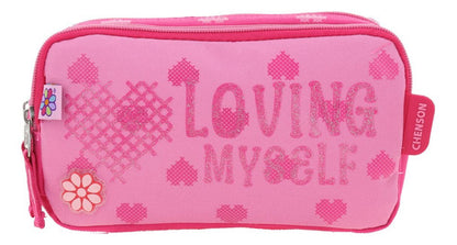 Mochila Ruedas Morral Lonchera Lapicera Happy Girl Primaria Rosa Estampado, Relieve