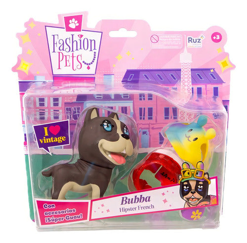 Juguete Ruz Fashion Pets Hipster French Bubba +3