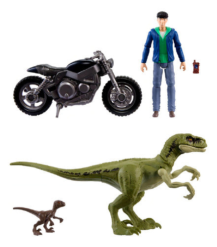 Jurassic World Contenido Animado Paquete Kenji Y Moto