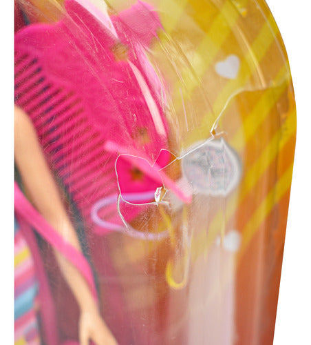 Barbie Totally Hair Vestido De Corazones Muñeca Mattel Cd