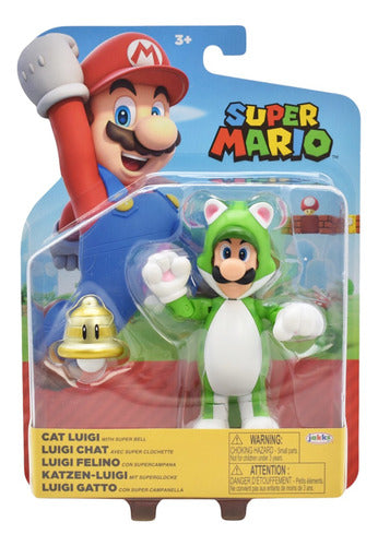 Super Mario Pack Luigi Felino Y Mario Mapache Jakks Pacific