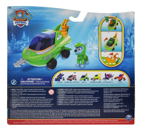 Paw Patrol Rocky Sawfish Vehicle Aqua Pups Spin Master Verde