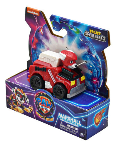 Paw Patrol Mighty Pup Squad Racers Pack 3 Pz #2 Spin Master Chase Marshall Rubble Multicolor
