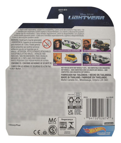 Hot Wheels Character Cars Lightyear Set 8 Vehiculos Mattel Multicolor