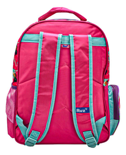 Mochila Princesa Nella 3d Primaria 148089 Original Ruz Con Detalle Rosa/aqua 3d
