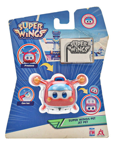 Super Wings Pet Jet Pet Figura 4cm Con Luces Fotorama Da