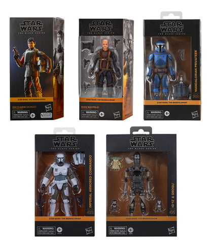 Star Wars The Mandalorian Pack 5pz Black Series #2 Hasbro