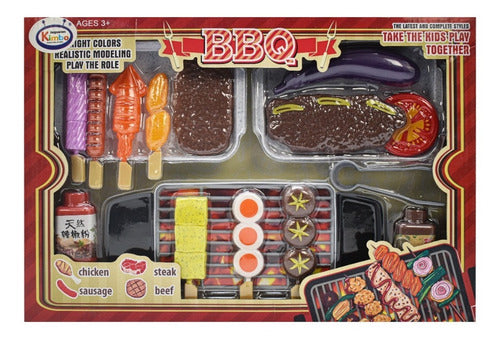 Set De Juego Barbecue Bbq 21 Accesorios Set #2 Cd