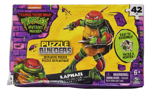 Turtles Mutant Mayhem Raphael Puzzle 3d 42pz Spin Master Cd