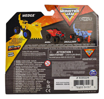 Monster Jam Dirt Squad Wedge Amarillo 1:64 Spin Master Cf Amarillo