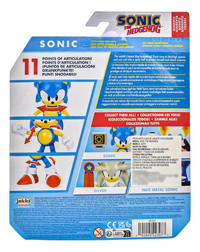Sonic The Hedgehog Clasic Pack 3 Figuras 10 Cm Jakks Pacific