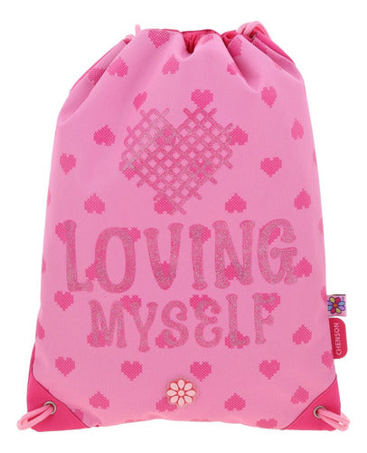 Mochila Ruedas Morral Lonchera Lapicera Happy Girl Primaria Rosa Estampado, Relieve