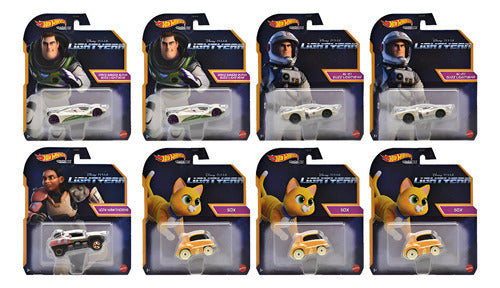 Hot Wheels Character Cars Lightyear Set 8 Vehiculos Mattel Multicolor