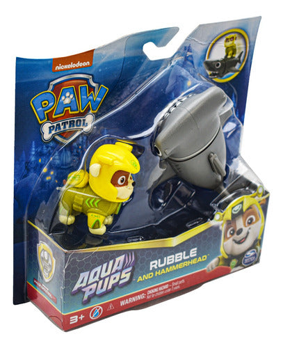 Paw Patrol Rubble Tiburon Martillo Aqua Pups Spin Master Cd