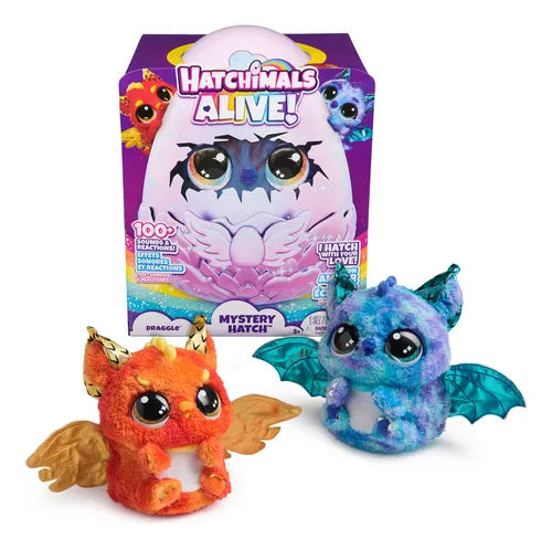Hatchimals Alive Huevo Draggle, Juguete Ninas Interactivo