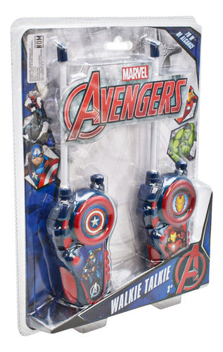 Walkie Talkie Marvel Avengers Alcance 70m #2 Toymark Azul Oscuro