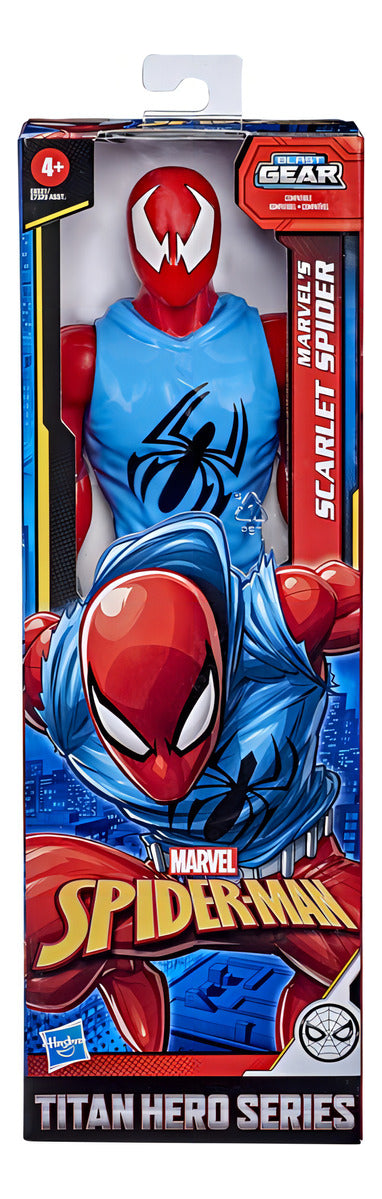 Hasbro Marvel Figura de Acción Scarlet Spiderman Titan Hero +4