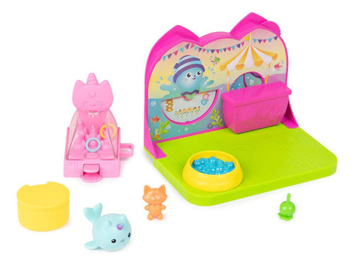 Gabbys Dollhouse Set Sala De Feria De Kitty Spin Master Da Rosa
