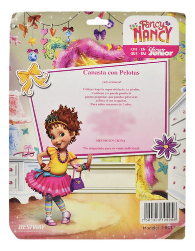 Canasta Con Pelotas Disney Fancy Nancy Pack 4pz Bestway Cf
