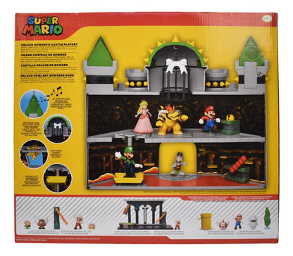 Super Mario Castillo Deluxe De Bowser Jakks Pacific Cf Gris
