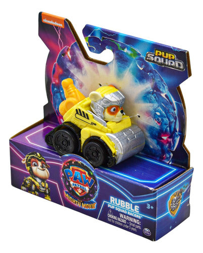 Paw Patrol Mighty Pup Squad Racers Pack 3 Pz #2 Spin Master Chase Marshall Rubble Multicolor